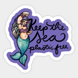 Keep the sea plastic free Sticker